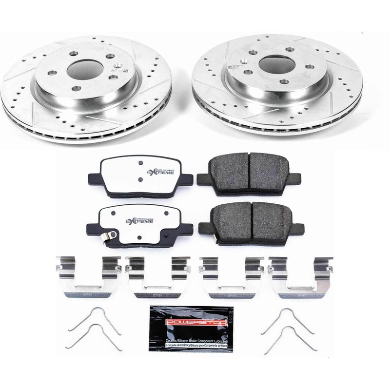 Power Stop K7289-26 1-Click Street Warrior Z26 Brake Kit for 16-19 Chevy Camaro