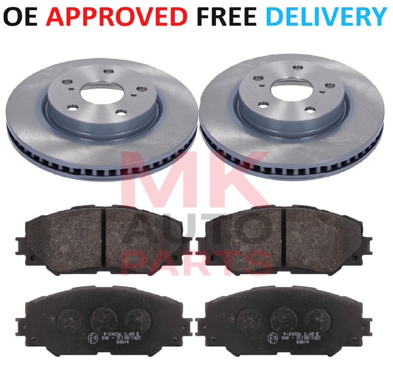 FOR TOYOTA RAV 4 MK3 2.0 2.2 DIESEL PETROL FRONT BRAKE DISCS & PADS 2006 TO 2013