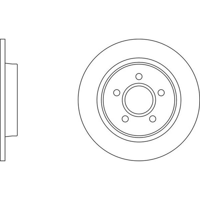 Apec Blue Brake Disc – Rear SDK6114 – Fits selected Ford and Volvo vehicles