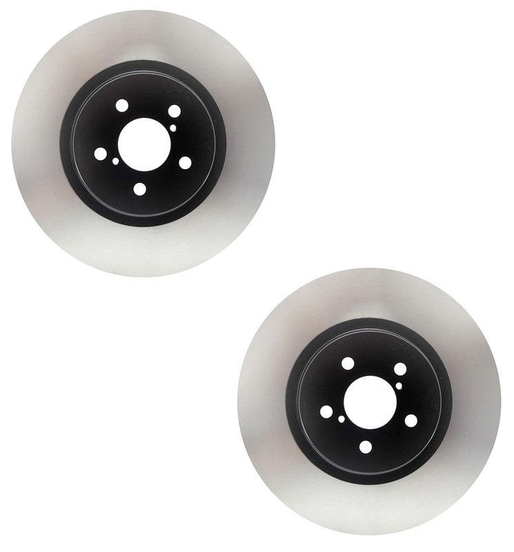 Pair Set 2 Front Coated Disc Brake Rotors ACDelco For Subaru Legacy Turbocharged