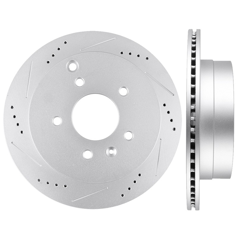 303mm Rear Drilled Slotted Discs Brake Rotors For Chevrolet Equinox 2007 – 2009