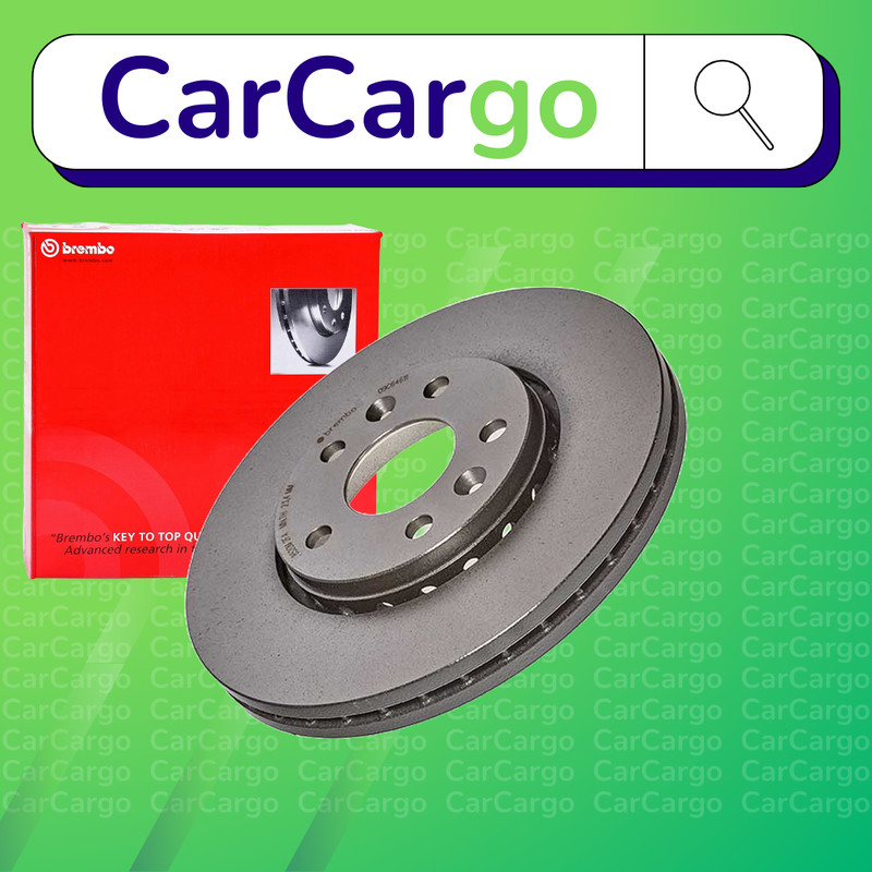 Brembo Vented Front Brake Discs Pair Renault Trafic 1.6 dCi 140 2014-2024 296 mm