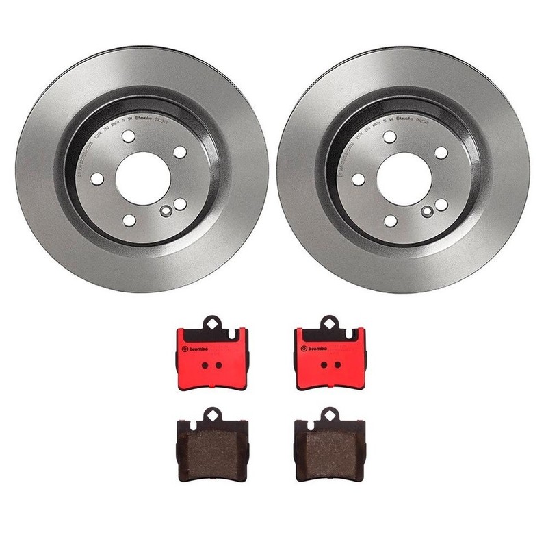 Brembo Rear Brake Kit 315mm Disc Rotors Ceramic Pads for MB C215 CL W220 S Class