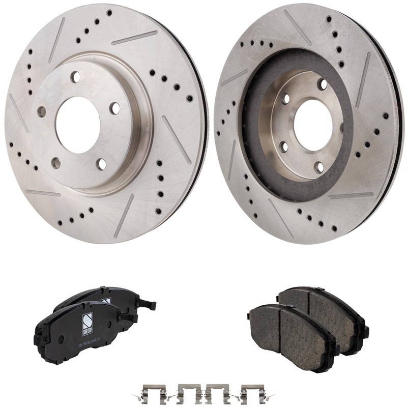 Front Brake Disc and Pad Kit For Nissan Maxima 2002