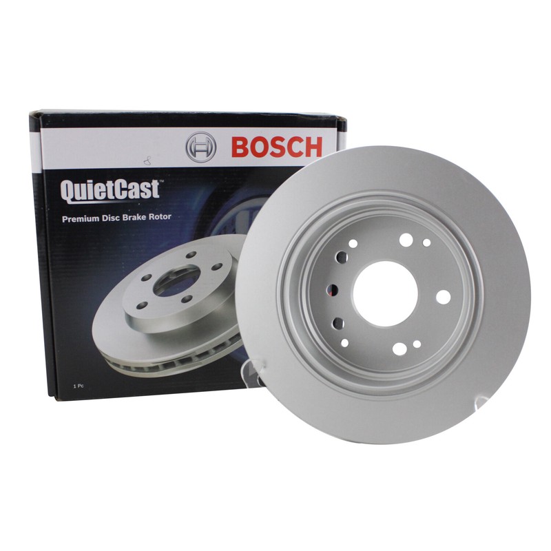 Bosch QuietCast Rear Left or Right Solid 282mm Disc Brake Rotor For TL Element