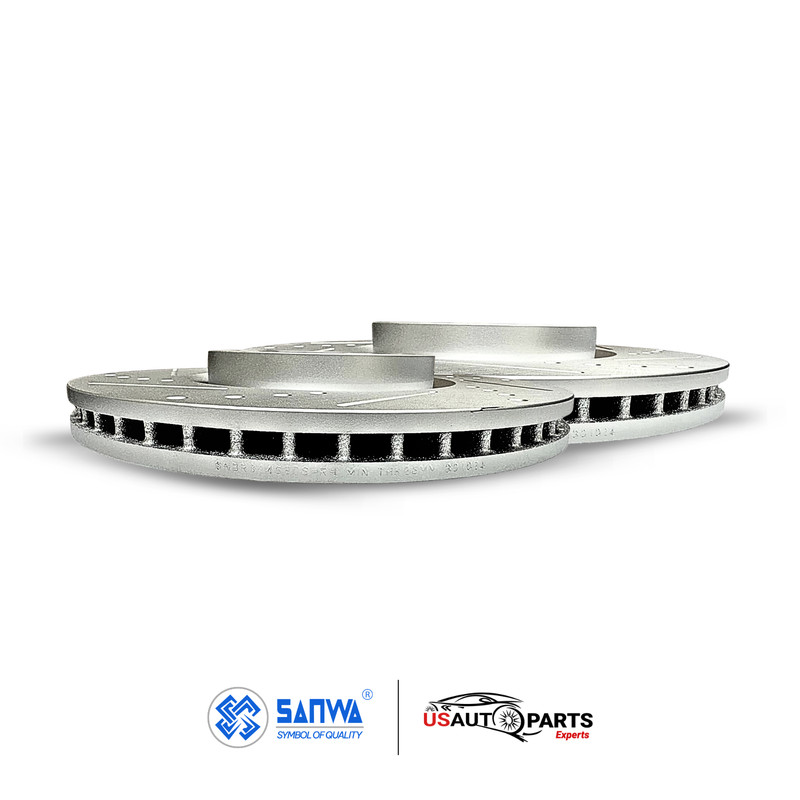 PAIR OF FRONT BRAKE ROTOR VENTED & GEOMET COATED D&S FOR HONDA 2007-2020 gallery