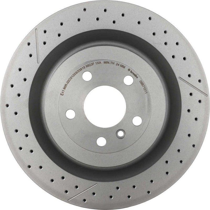 Disc Brake Rotor-Premium UV Coated OE Equivalent Rotor Brembo 09.B710.11