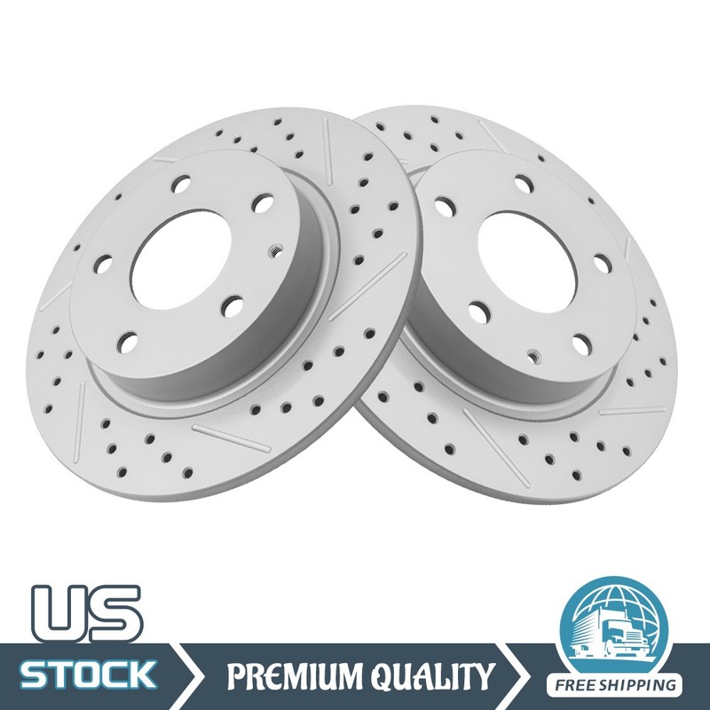 265mm Rear Drilled Disc Brake Rotors for Mazda CX-3 CX-30 3 Sport 2014-2020 2021