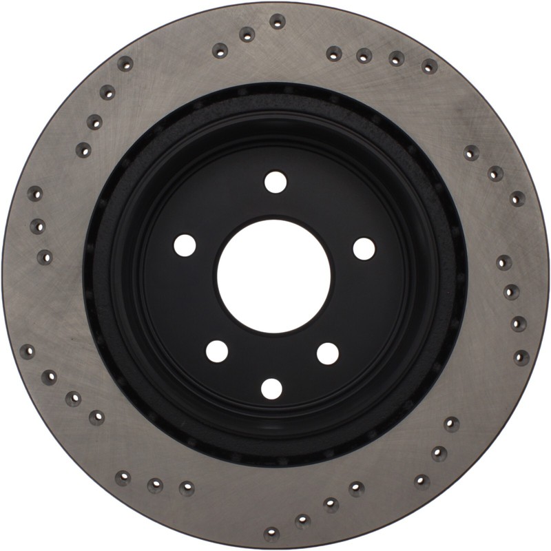 StopTech Sport Drilled 1-Piece Rear Right Brake Rotor for 10-18 Nissan Maxima gallery