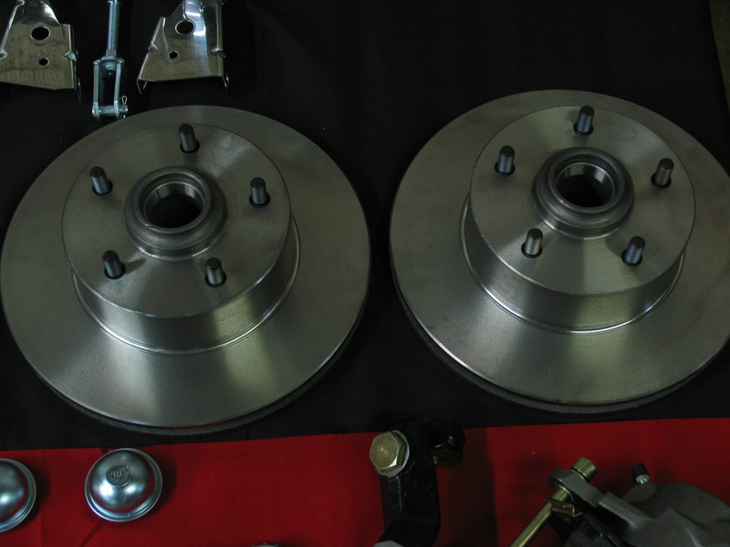 1965-68 Chevy Impala Standard Disc Brake Kit 8" Dual Powder Coated Black Booster gallery