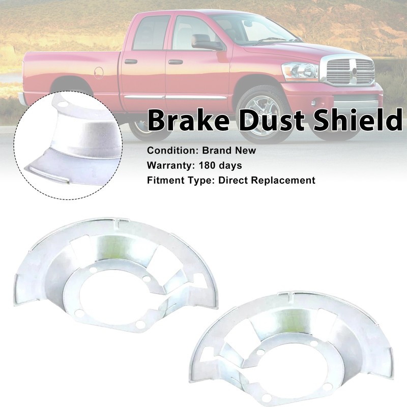 2PCS Front Brake Dust Shield 5015128AA Fit Jeep Ram 1500 2500 3500 00-2002🚗
