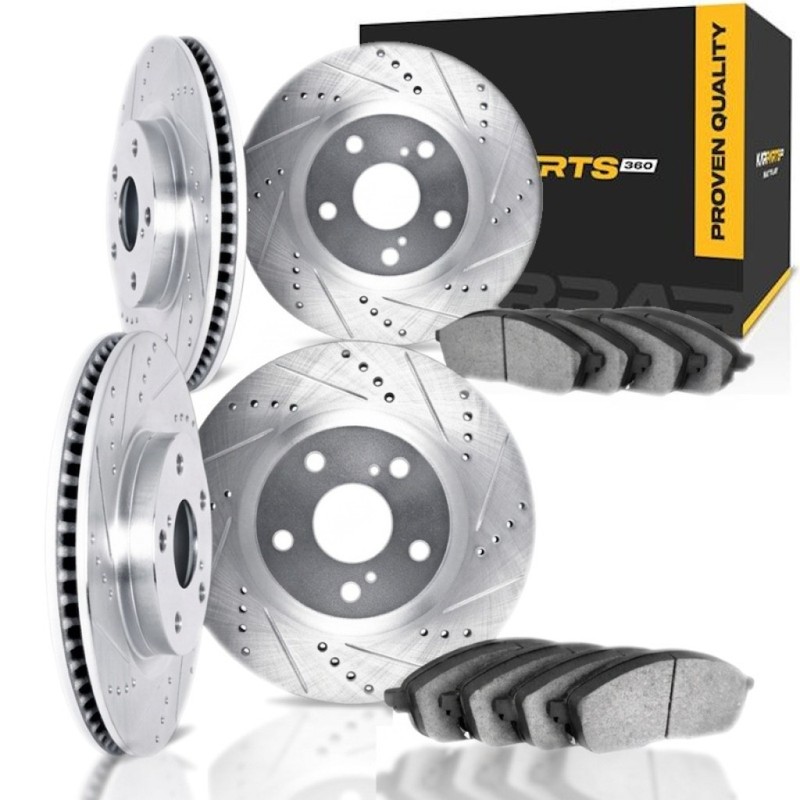 For BMW 328d/328d xDrive 2014-2018 Rotor Set | Front And Rear Vented | Cast Iron