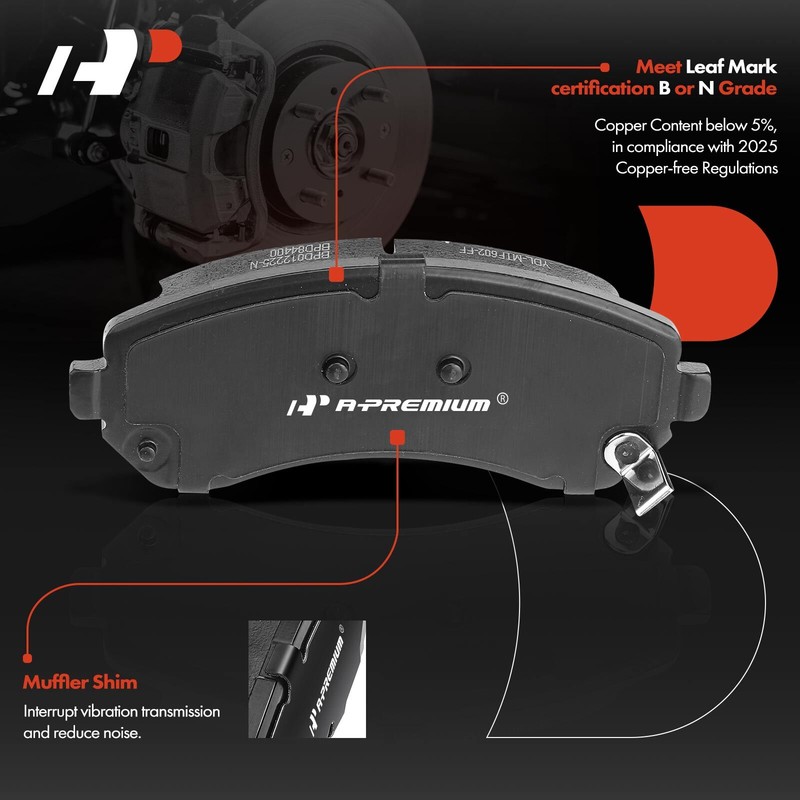 A-Premium Front Brake Rotor & Pad & Brake Caliper for Buick Rendezvous Pontiac gallery