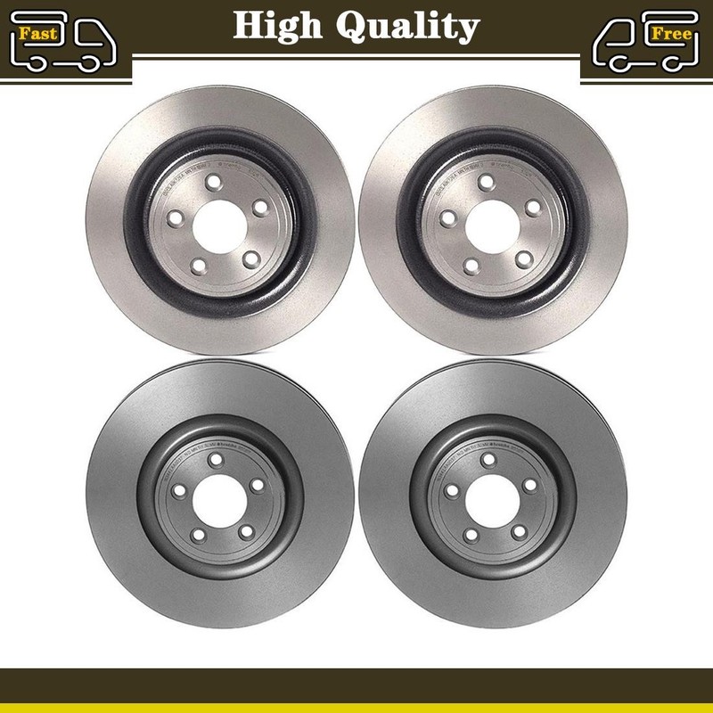 Front and Rear Disc Brake Rotors Fits Jaguar S-Type 4.2L Jaguar Super V8 4.2L