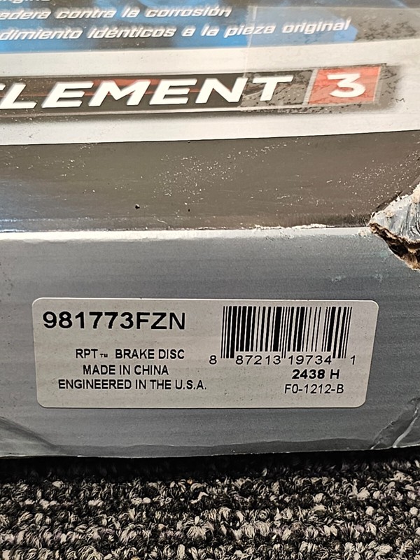 Raybestos 981773FZN Brake Rotor For Select 14-21 Nissan Renault Models gallery