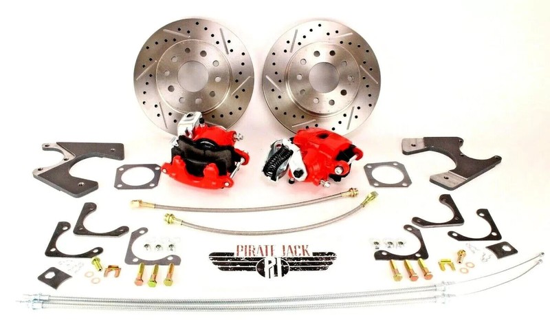 1968-69 Camaro 2" Drop Disc Conversion, Front & Rear w/ Black Out Power Brakes gallery