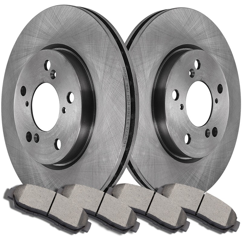 Front Brake Pads And Rotors For 2005 2006 2007 2008-2010 Honda Odyssey 3.5L