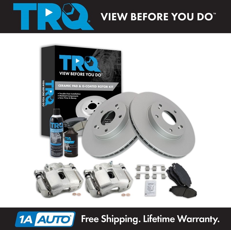TRQ Front Brake Pad & Rotor Kit Fits 03-04 Honda Accord