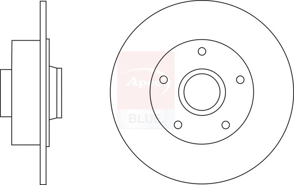 2x Brake Discs Pair Solid fits RENAULT MEGANE Mk3 1.4 Rear 09 to 15 H4J700 260mm