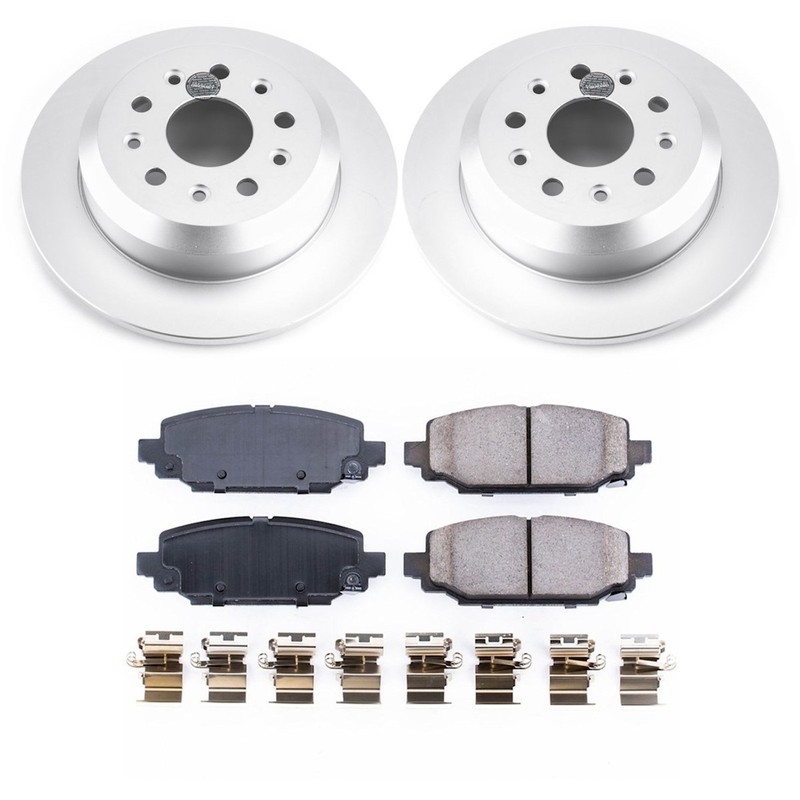 Powerstop 330mm Front 328mm Rear Brake Disc Rotors & Pads Kit for 18-24 Wrangler gallery