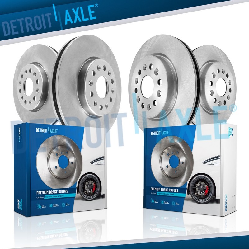 345mm Front and Rear Disc Brake Rotors Kit for Buick Enclave Cadillac XT5 XT6
