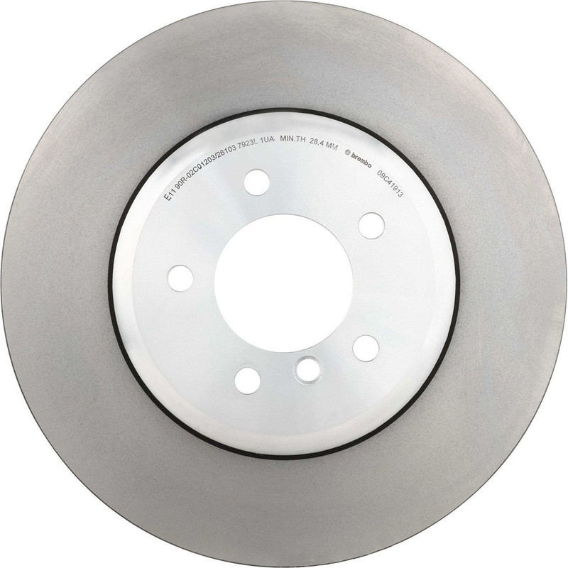 Brembo Front Brake Kit 348mm Disc Rotors Low-Met Pads Sensor For BMW E60 E63 E64 gallery