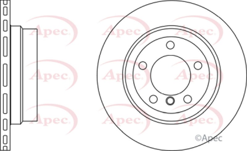 Fits BMW 1 Series 2007-2013 2.0 D Apec Rear 1x Brake Disc 34216778049 gallery