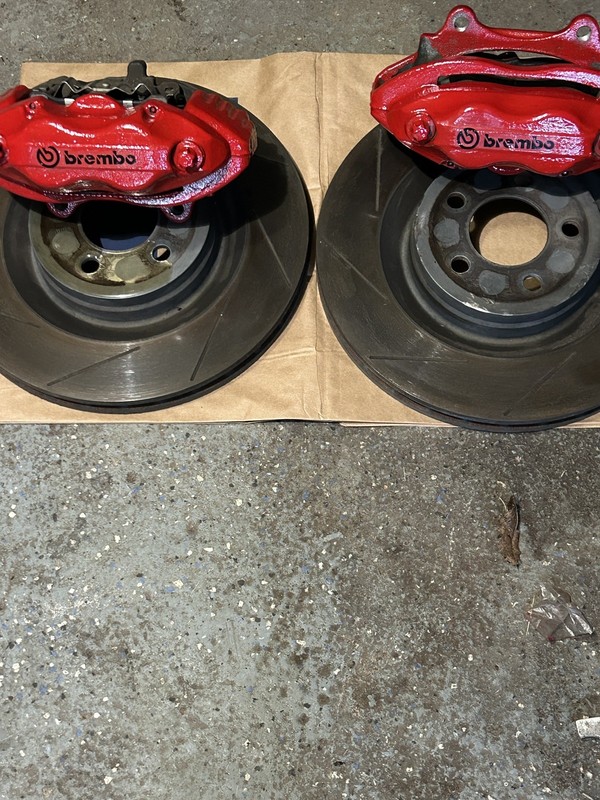 4 Piston Front Brembo Calipers with 14.2 inch Rotors. gallery