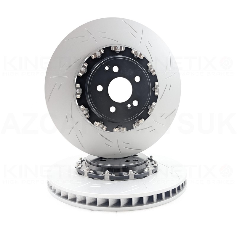 FOR MERCEDES E63 S AMG 2017-23 TWO PIECE FLOATING FRONT BRAKE DISCS PAIR 390mm