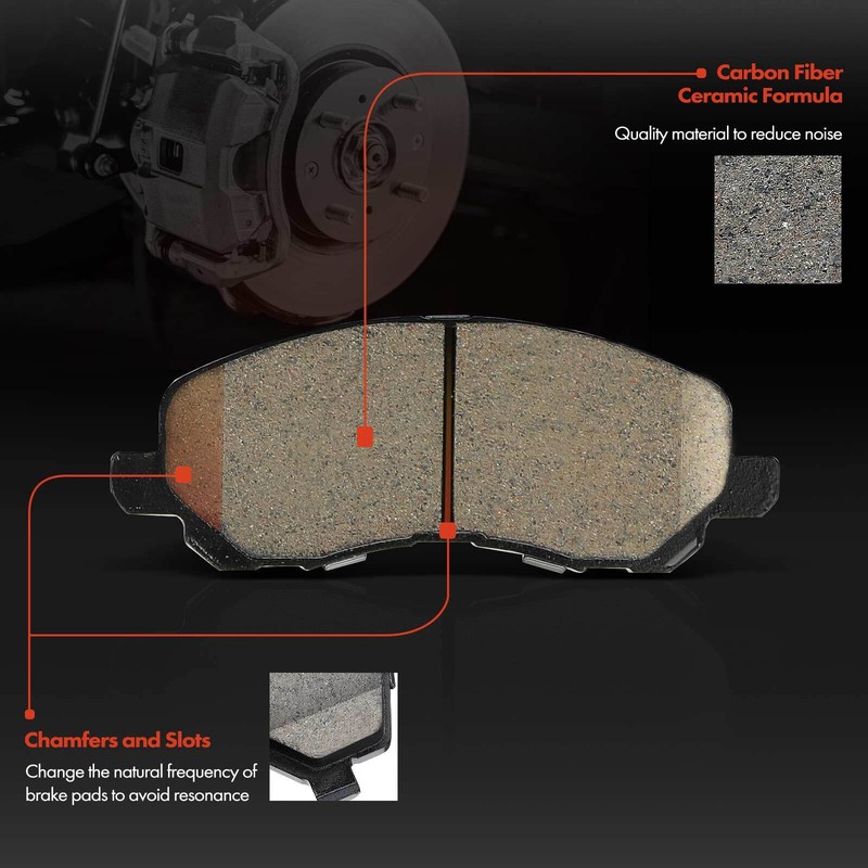 6x Front Disc Rotors & Ceramic Brake Pads for Chrysler Sebring Dodge Mitsubishi gallery