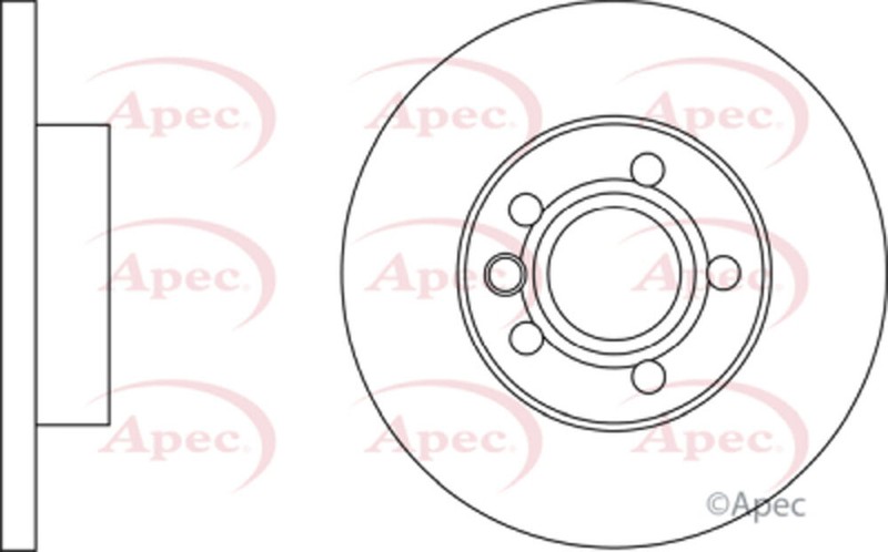 Fits VW Transporter 1996-2003 Apec Front Brake Disc 701615301G gallery
