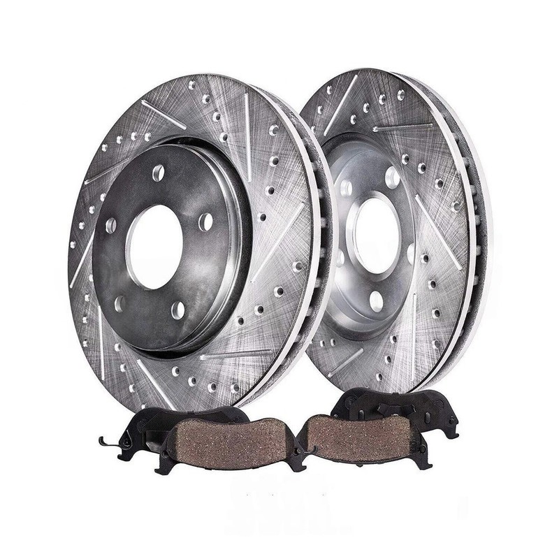 Front Brake Rotors Disc Rotors Ceramic Pads Kit For Dodge Ram 1500 Aspen