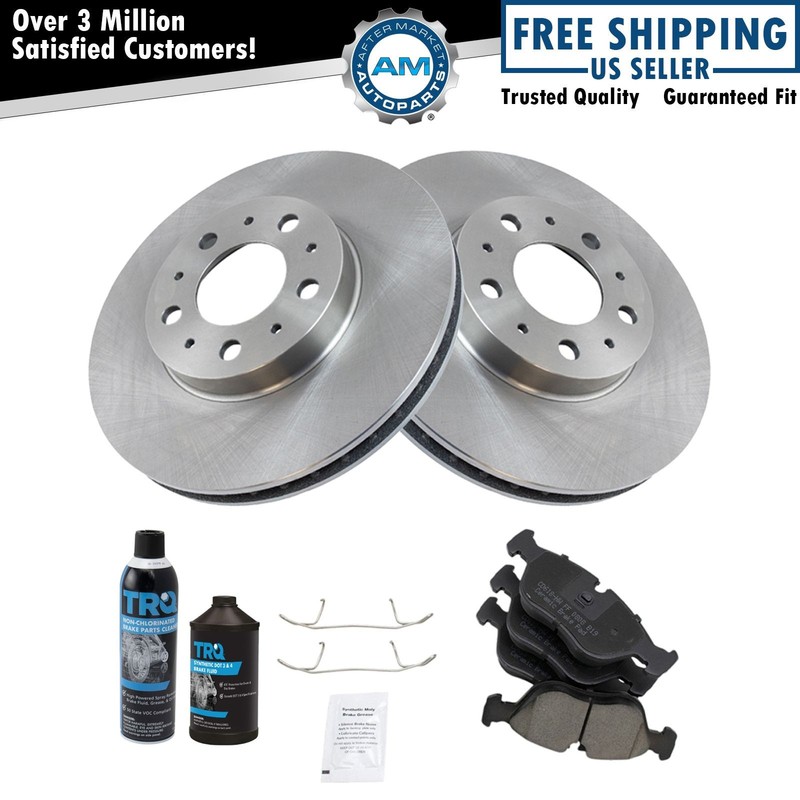 Brake Pad & Rotor Front Ceramic Kit w/Chemicals for Volvo 850 C70 S70 V70