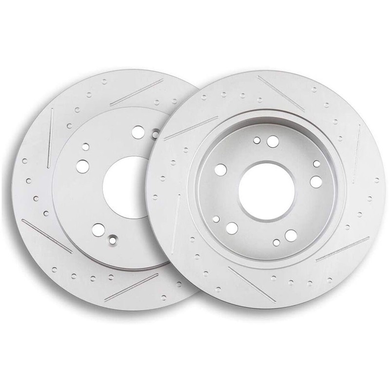 2Pcs Rear Brake Rotors For 1997-2001 Acura Integra Type R 1998-02 Honda Accord
