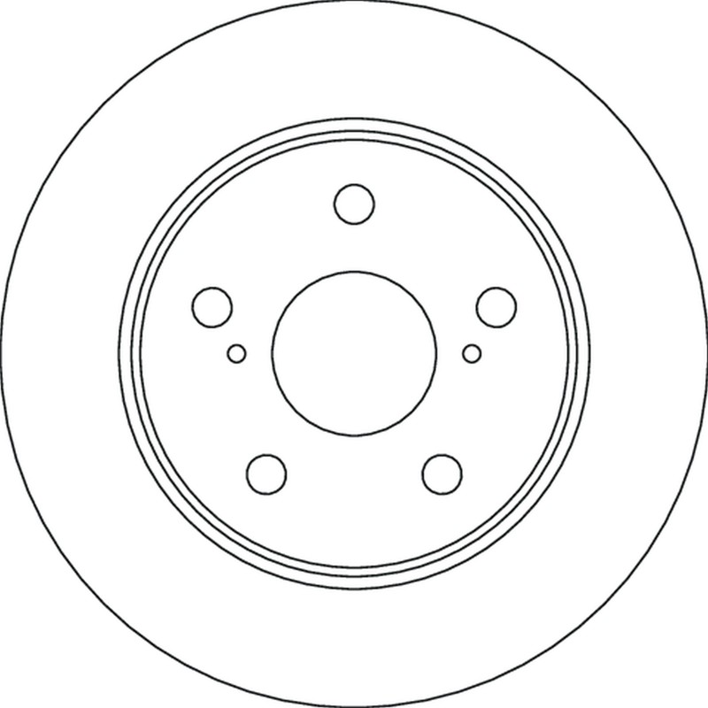 2X DF6773 TRW Brake Disc for Toyota