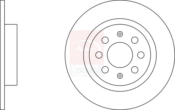 2x Brake Discs Pair Solid fits FIAT PUNTO EVO 1.4 Rear 09 to 12 264mm Set New