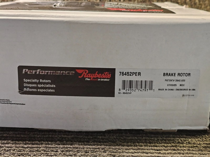 Raybestos 76452PER Performance Slotted Front Brake Rotor For 1994-99 Dodge Ram gallery