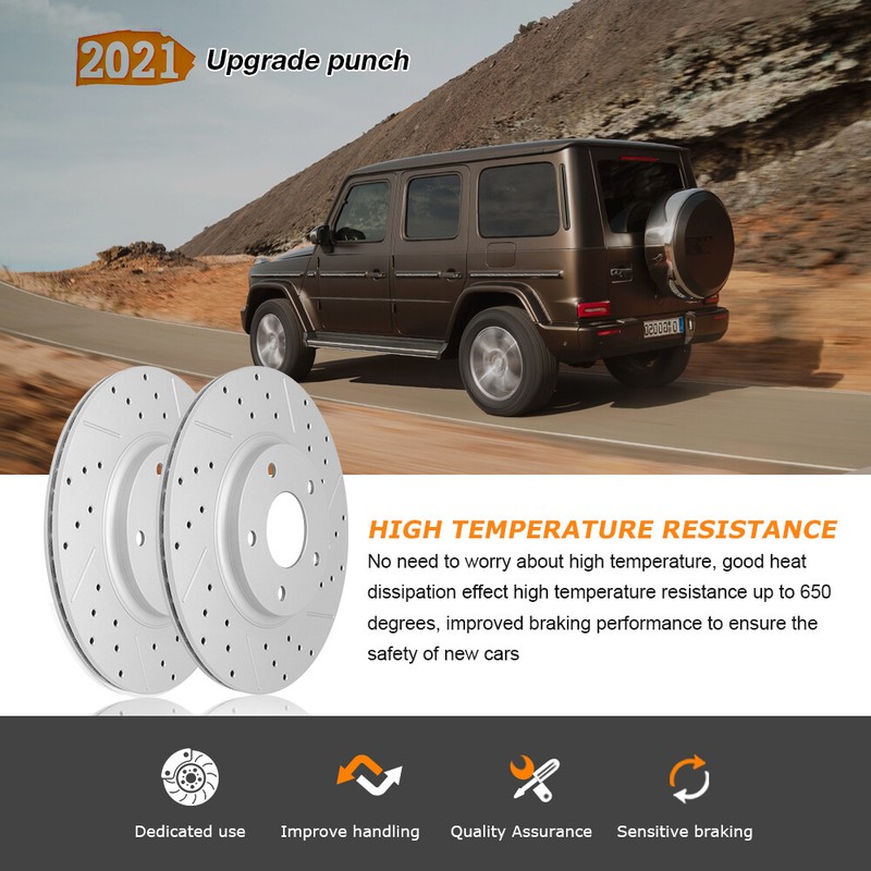 2PCS REAR Disc Brake Rotors for 2002 - 2017 2018 2019 2020 2021 Nissan Altima gallery