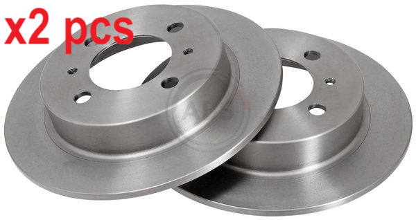 X2 PCS L&R SIDES FITS FOR NISSAN 100NX 1.6 BRAKE DISC 16212 A.B.S.