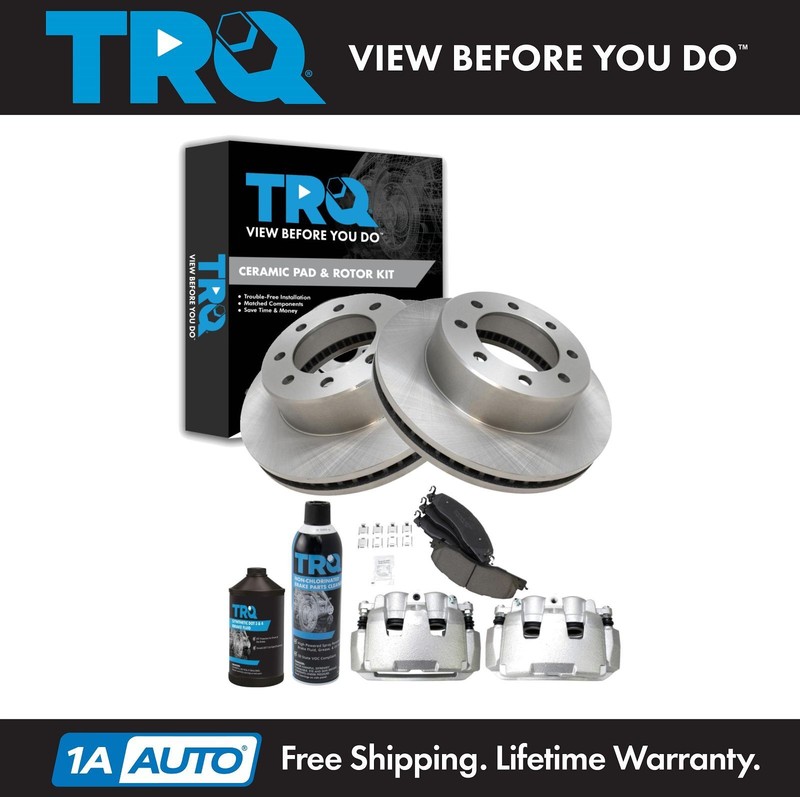 TRQ Front Brake Pad & Rotor Kit Fits 12 Ram 1500