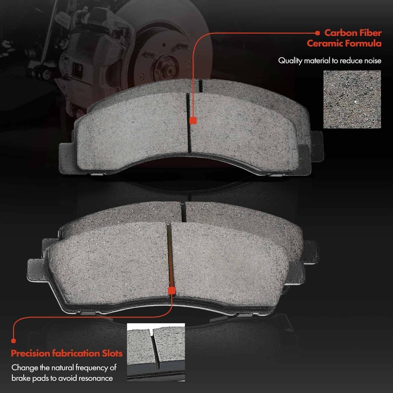 Front &Rear Drilled Brake Rotors &Brake Pads for Ford F-250 Super Duty 1999-2004 gallery