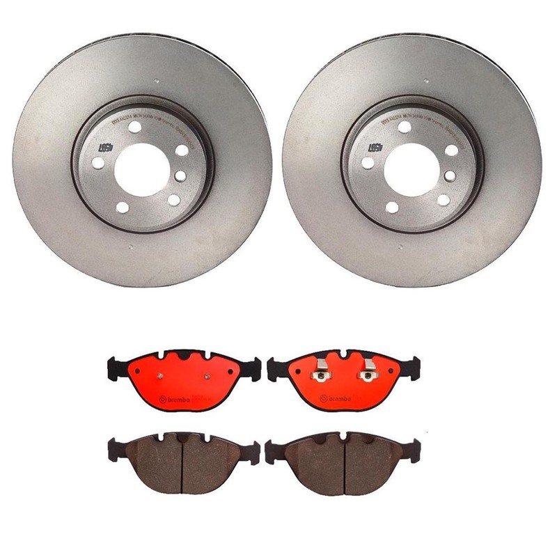 Brembo Front Brake Kit 356mm Disc Rotors & Ceramic Pads For BMW E53 X5 V8 02-06
