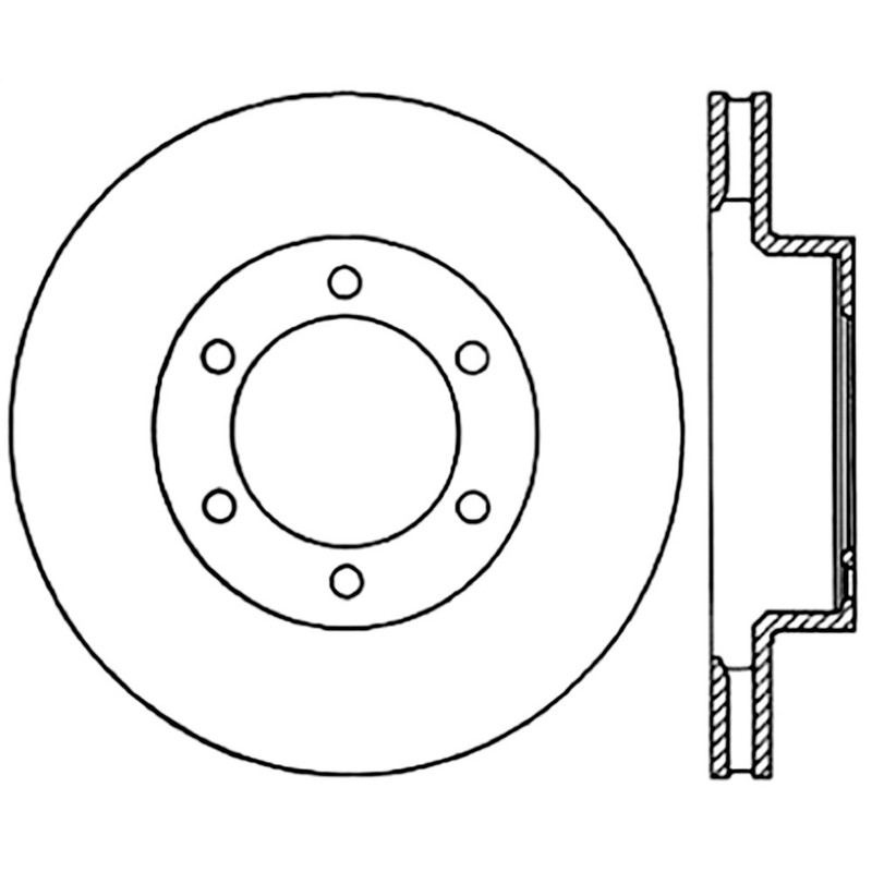 StopTech 126.44129CSR Front Right Brake Rotor for 2003-09 4Runner / 05-19 Tacoma gallery
