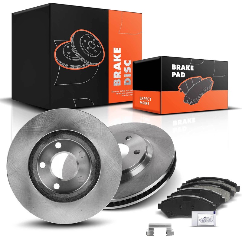 Front Brake Rotors & Ceramic Pads for Chevrolet Impala Monte Carlo Buick LeSabre