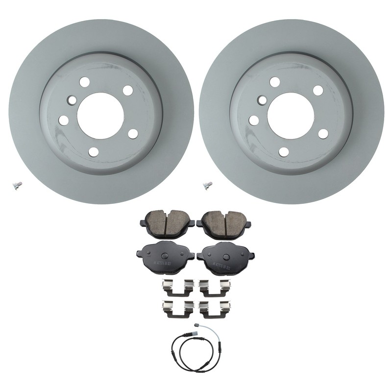 Hella Rear Rotors Akebono Euro Ceramic Disc Brake Pad Kit For F10 5-Series Base