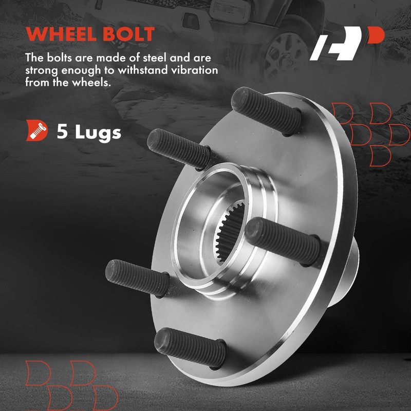 Rear Disc Brake Rotors & Brake Pad + Wheel Hub Bearing for Lexus ES300 2002 2003 gallery