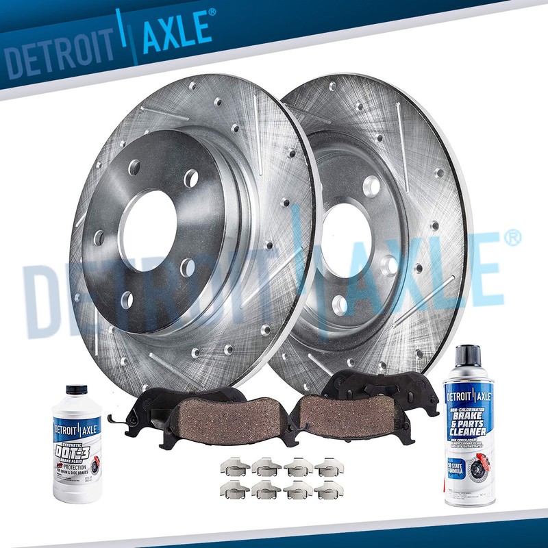 Rear Brake Rotors + Brake Pads for Honda CR-V Acura RDX Brakes Rotors Pads Kit
