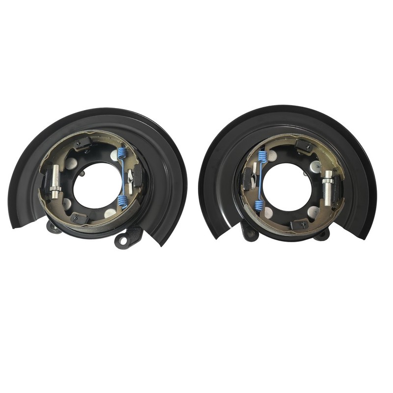 Set of 2 Rear L&R Loaded Brake Backing Plate For 2005-11 Ford F-250 F-350 F-450 gallery