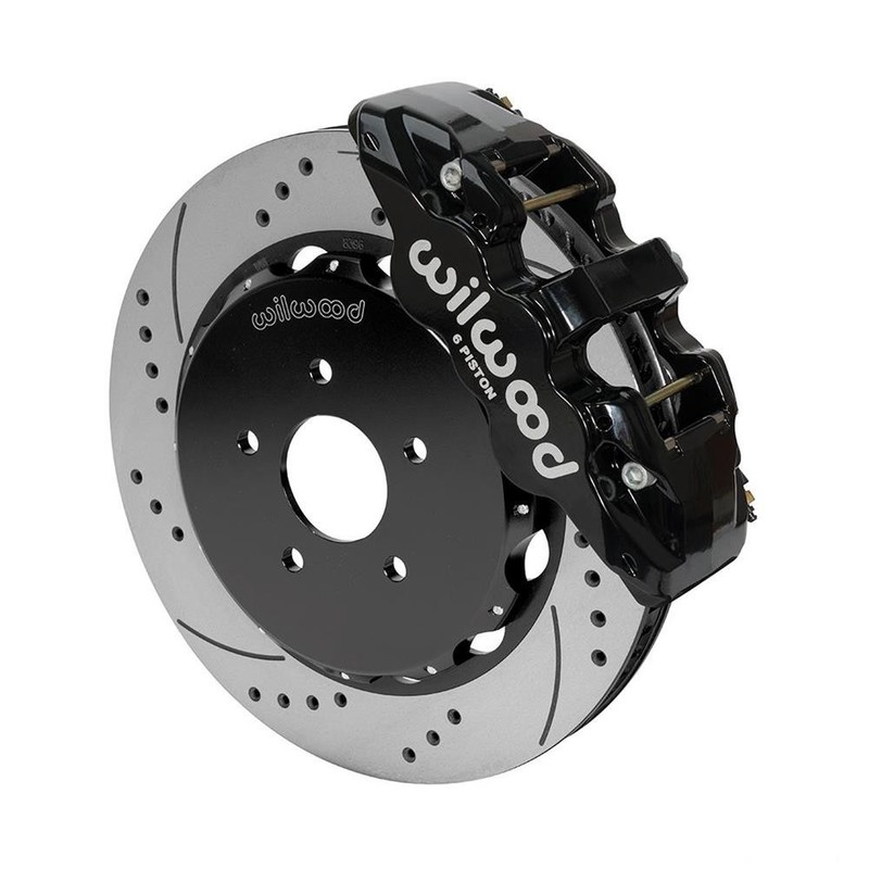 Wilwood 140-14815-D AERO6 Big Brake Front Brake Kit, 14 In, Black
