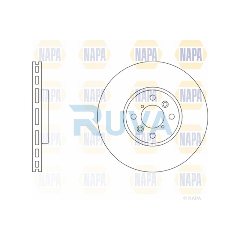 Fits Suzuki Swift 2010-2017 1.2 DDiS Ruva Front 1x Brake Disc #2 5531168L50